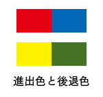 進出色と後退色